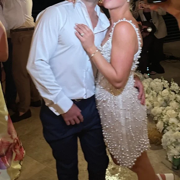 Chloe Pearl Sequin Embellished Mini Dress - Picture 3 of 7